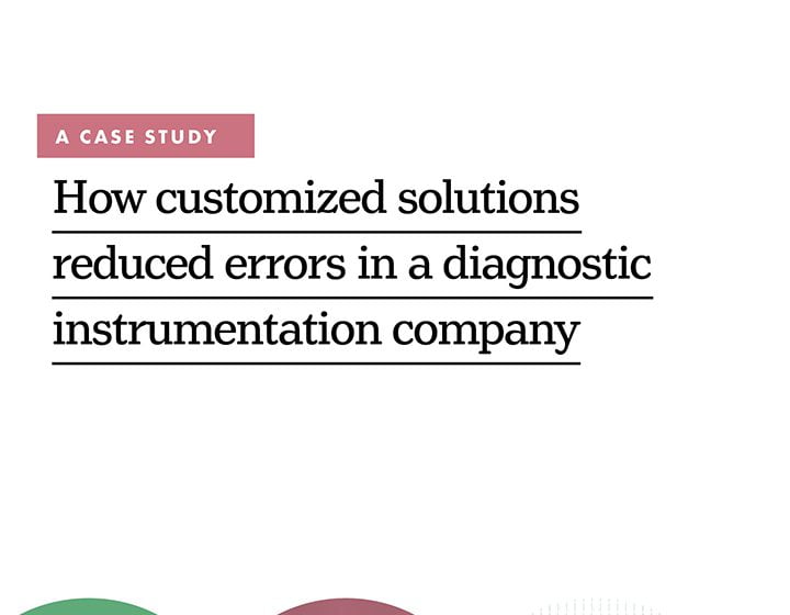 How customized solutions reduced errors in a diagnostic instrumentation company
